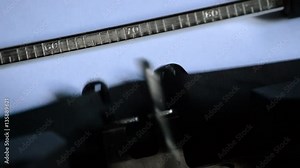 Typing the expression Love at first sight... with an old manual typewriter