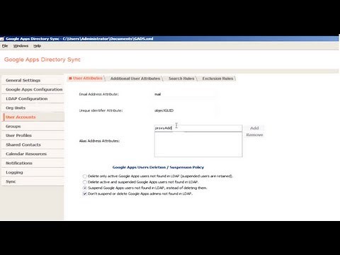 Creating a user using GADS