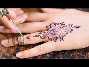 اسهل طريقة رسم وشم مؤقت على اليد بالحنه 3