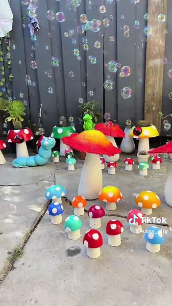 Mushroom Concrete DIY: Create Cute Garden Decor