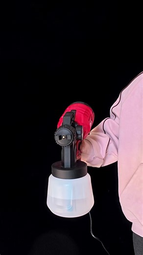 Electric Paint Spray Gun - Easy to Use Red Tool