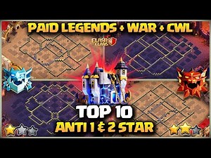 NEW TH18 PAID CWL + WAR BASE + LEGEND BASE | BEST ANTI 2 STAR DEFENSE BASES IN CLASH OF CLANS coc