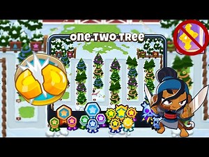 One Two Tree [Half Cash] Guide | No Monkey Knowledge | BTD 6 (2023 Updated) 4K