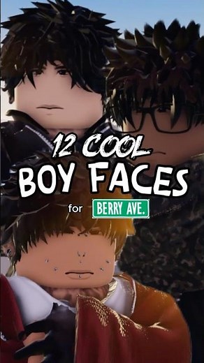 12 COOL BOY faces for Berry Avenue (Dynamic Heads) #berryave #berryavenuecodes #berryavenueoutfits