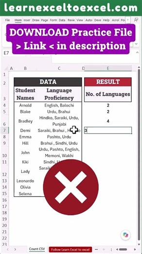 How to Count Comma Separated Values in Excel using Formula - Count CSV with LEN SUBSTITUTE Functions