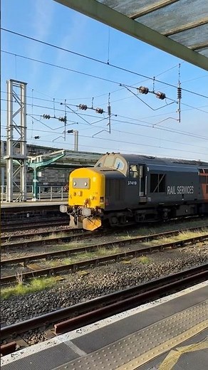 Colas Rail Class 37 (37419) Powering Out of Carlisle Station | Iconic Diesel Action