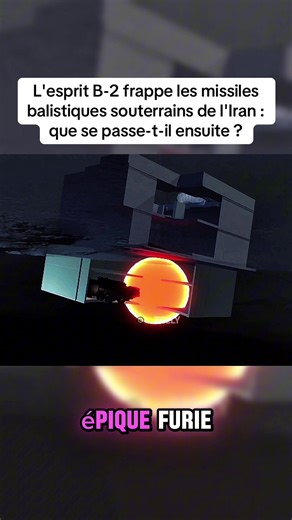L'esprit B-2 frappe les missiles balistiques souterrains de l'Iran : que se passe-t-il ensuite ? #us #iran #israel #b2 #avion