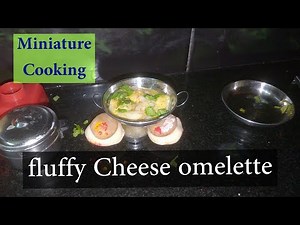 Miniature Cheese Omelette | Miniature Cooking | Cheese Omelettee | Miniature Cheese Omelets