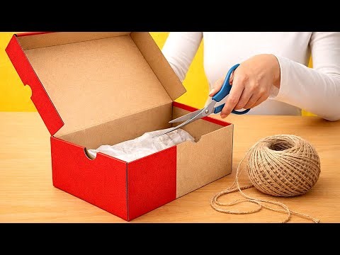 LOOK what I MADE with Rope and Cardboard! 😍 Stylish DIY Basket!