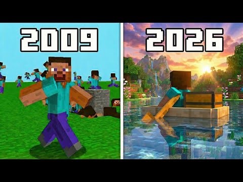 Minecraft Evolution 2009–2026 😱 | From Version 0.1 to 26.0 Explained! ‪@GamerYBOfficial‬