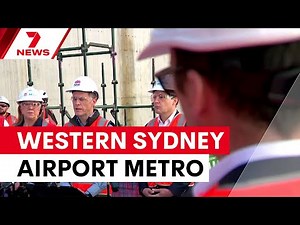 New Western Sydney airport metro station takes shape | 7NEWS
