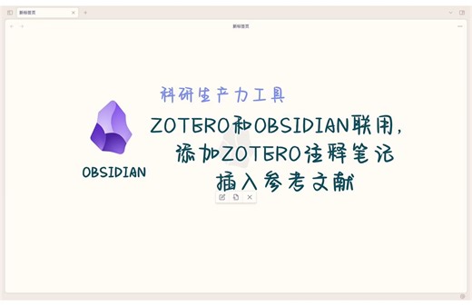 zotero和obsidian联用，添加zotero注释笔记，插入参考文献-这是个人自由吗-zotero-哔哩哔哩视频