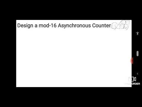 Designing of Mod-16 Asynchronous counter and it's waveform representations.