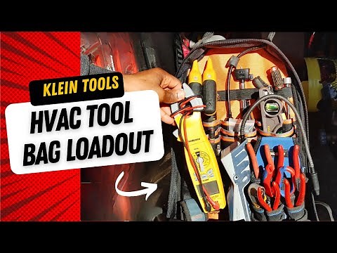 Best Tool Backpack for HVAC Techs? Fully loaded out Klein Tools tool bag tour