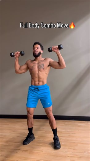 Full Body Combo Move‼️ Light Dumbbells Required (5-10 Pounds)✅ Remember To Achieve The Best Results U Must Have A Good Diet For Quicker Results✅ Share & Save ✅ #fullbodyworkout #fullbody #burnfat #fatburningworkout #hiit #hiitworkout #fatloss #exercise #motivation #fitness #getfit #personaltrainer #reels #explore #viral | Quinton Jackson
