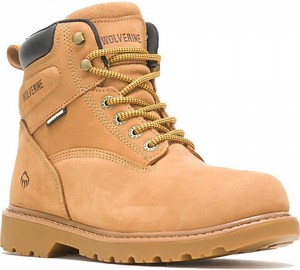 Wolverine Men's 6" Floorhand Waterproof Steel Toe Work Boot - Wheat- W10632