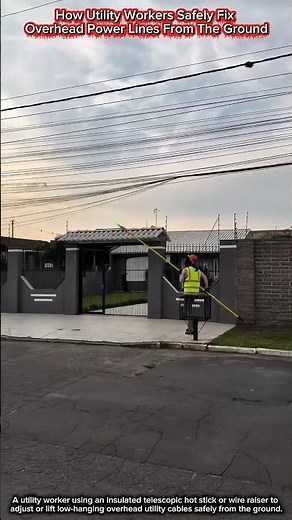 How Utility Workers Safely Fix Overhead Power Lines From The Ground