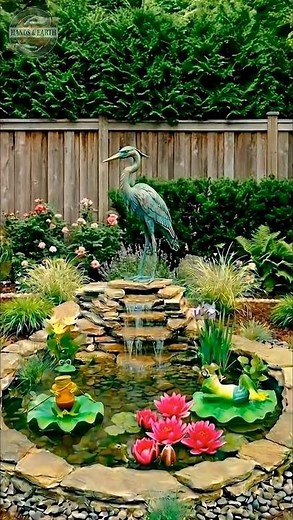 I Turned a Plain Lawn Into a Dream Pond 🐸 DIY Backyard Waterfall From Scratch #diy #pond