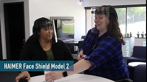 Haimer Face Shield Model 2 (5 Pack), Black, Adjustable