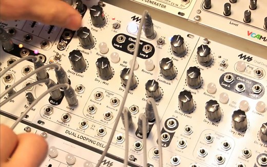 4MS - Dual Looping Delay [DLD] 双通道LOOPER延时合成器模块演示