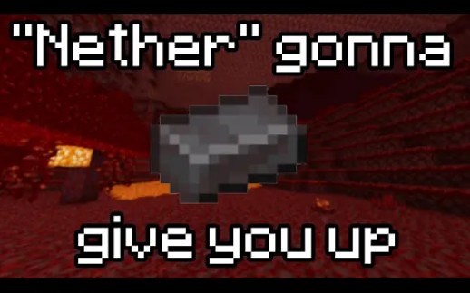 【搬运】MC物品每一行都是《Never Gonna Give You Up》