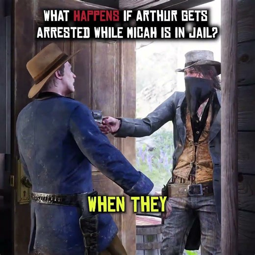 What happens If Arthur gets arrested while Micah is in jail #rdr2 #reddeadredemption