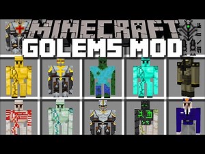 Minecraft MORE GOLEM MOD / BUILD GOLEMS TO FIGHT THE ZOMBIE APOCALYPSE!! Minecraft Mods