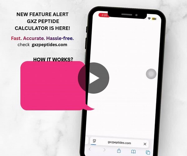 Big news for the peptide community! We ve just launched a free Peptide Dosage Calculator to make your research dosing quick, accurate, and hassle-free. No more guesswork—just input your details and… | GXZ Peptides
