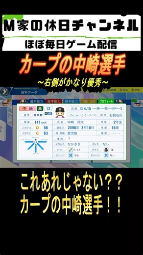 Carp's Nakazaki [Power Pro 2025 Eikan Nine] #Gameplay #Eikan Nine #M Family Holiday #Power Pro 20...