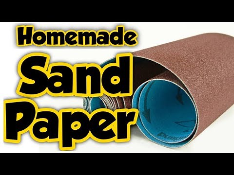 Homemade sandpaper || Sand paper diy || sandpaper making || how to make sandpaper || Sajal's Art