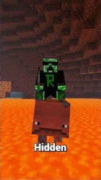 How Can Striders Walk on Lava in Minecraft? 🌋😱#minecraft #shorts