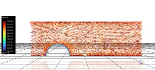 CFD animation of airflow around a rectangular geometry with an arc. | Muhammad Awais posted on the topic | LinkedIn