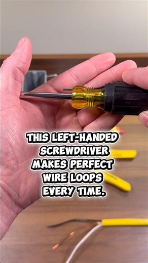 This left-handed screwdriver is every electricians favorite tool. #diy #electrician #tools