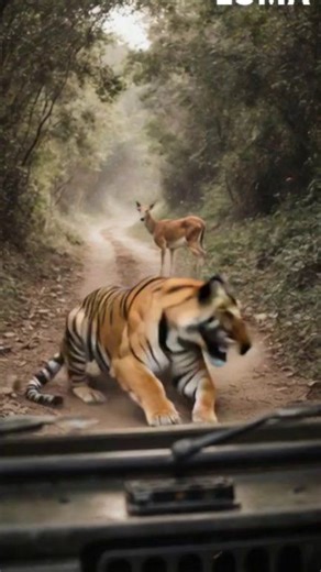 “Predator Mode ON 🐯 | AI Generated Tiger Attack” #TigerAttack #AIWildlife #AIVideo #JungleKing #WildlifeThrill #Predator #TigerPower #AIContent | Ranthambhore Trail