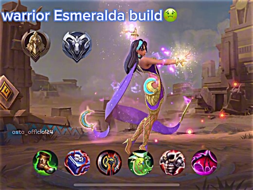 Esmeralda build all tier 😍 #mlbb #mobilelegendsbangbang #mlbbcreatorbase