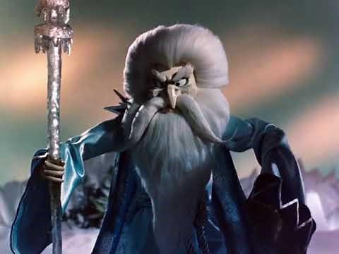 King Winterbolt and Genie of the Ice Scepter scenes from Rudolph and Frosty Christmas in July