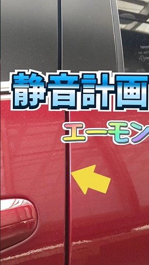 🧐静音計画 エーモンで風切り音低減！