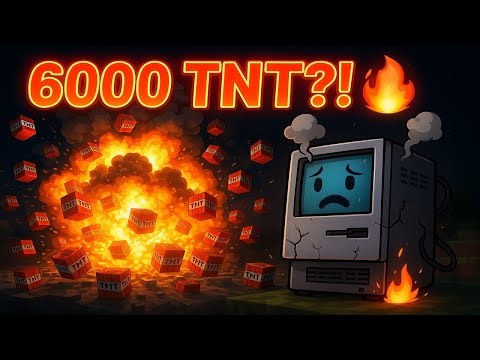 I Exploded 6000 TNT on a Weak PC... Did My Computer Survive?!" #minecraft