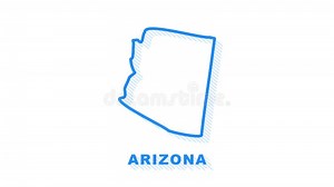 Arizona USA Federal State Map Outline Animation. Motion Graphics. Stock Footage - Video of video, travel: 227302838