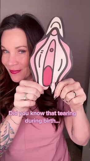 Did you know that tearing naturally versus having an episiotomy is actually better? #birth #shorts