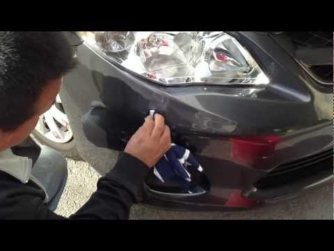 Easy Car Scratches removal with lacquer thinner