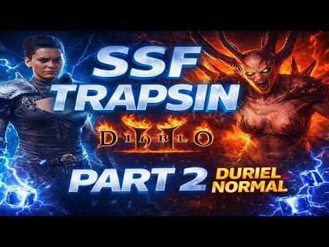 Diablo II: Resurrected – Beating Normal Duriel | SSF Trapsin Assassin Walkthrough | Part 2 (Normal)