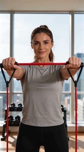 5 Resistance Band Moves That Hit Your Whole Body Fast 🔥. #ResistanceBandExercises #HomeWorkout