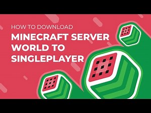 How To Download a World From a Minecraft Server and Upload to Singleplayer!