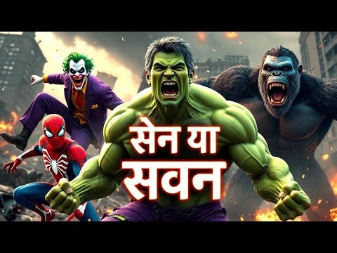 Hulk vs jokar vs spider vs King Kong 🔥 Hulk vs Thanos Final Fight | Joker Ka Dangerous Plan FAIL 😱