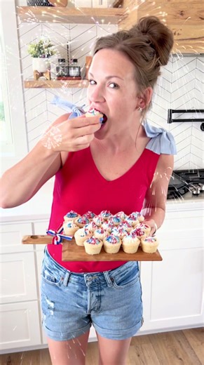 2 Ingredient Sugar Cookie Cups for the 4th of July