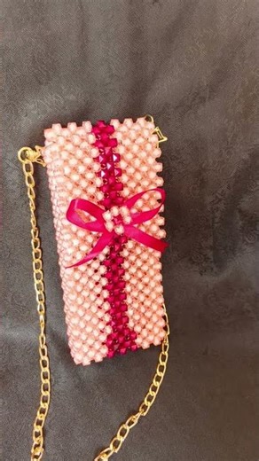 #hand made beaded phone pouch 😍#beats beauty #viral pouch that give extra elegance 😊