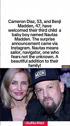 Third Child #shorts #CameronDiaz #BenjiMadden #relationship #marriage #dating #couple