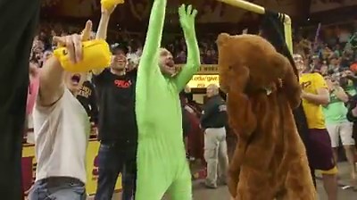 Charlie Day and his wild personality at the ASU Curtain of Distraction -- and the crowd loved him! http://azc.cc/2kXCx4P | azcentral