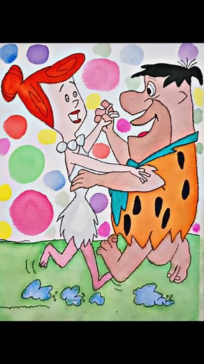 2K views · 34 shares | The Flintstones! Just goes to show even with many mistakes, a painting can still be pretty good. Painted on Artwhale 100% cotton Watercolor Paper using Artwhale 24 count Watercolor Paints with Golden Maple Art & Painting Tutorials Real Sable Watercolor Brushes. . . . . #flintstones #fredflintstone #wilmaflintstone #artwhale #maplebrushes #watercolor #watercolorpainting #paint #paints #painting #art #artist | Mundo Quattro | Facebook